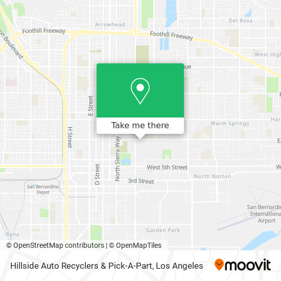 Mapa de Hillside Auto Recyclers & Pick-A-Part