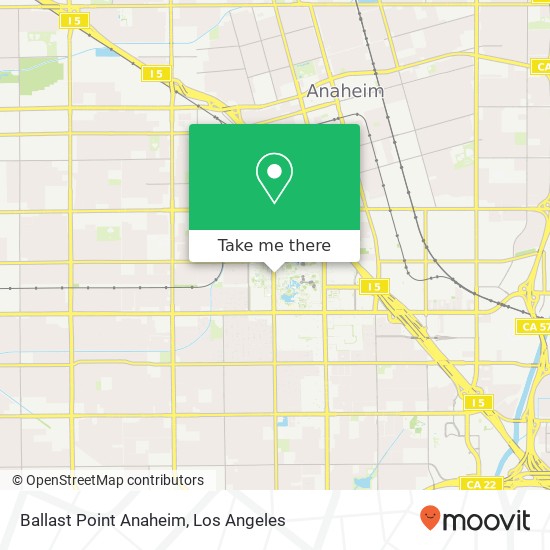 Ballast Point Anaheim map
