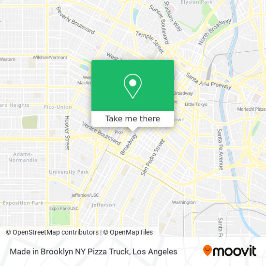 Mapa de Made in Brooklyn NY Pizza Truck