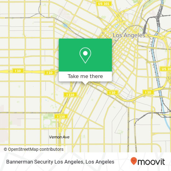 Bannerman Security Los Angeles map