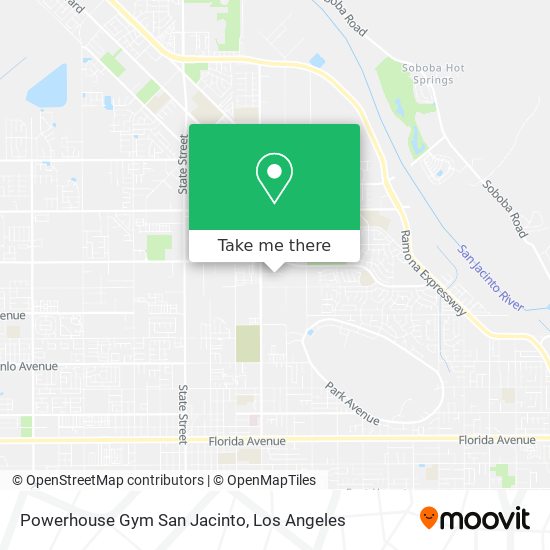 Powerhouse Gym San Jacinto map