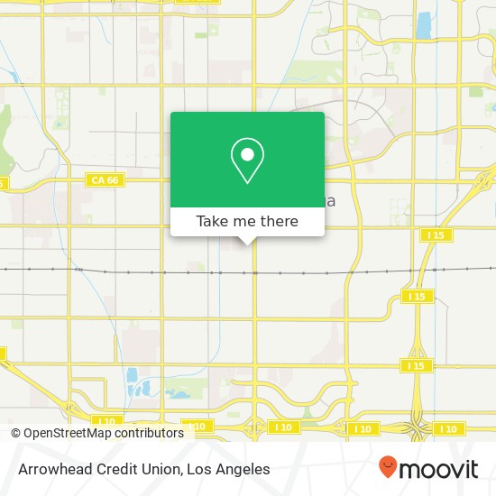 Arrowhead Credit Union map