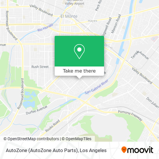 Mapa de AutoZone (AutoZone Auto Parts)