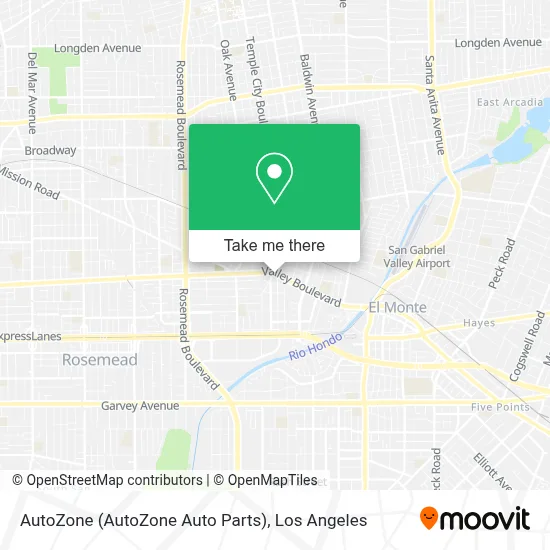AutoZone (AutoZone Auto Parts) map