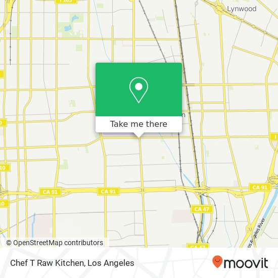 Chef T Raw Kitchen map