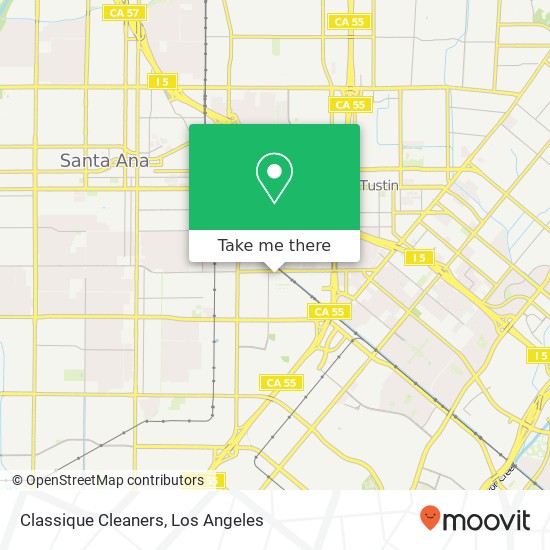 Classique Cleaners map