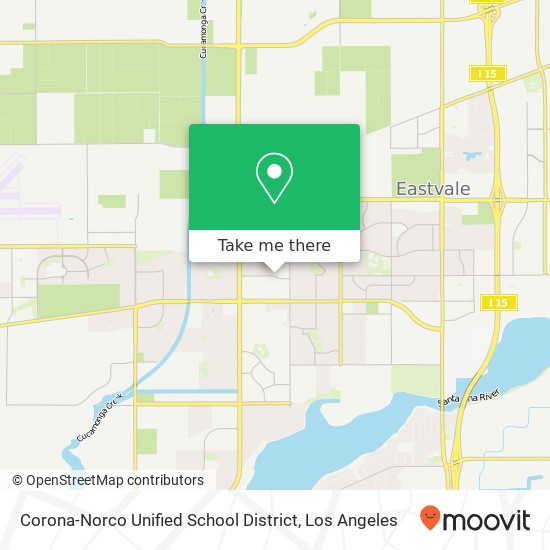 Corona-Norco Unified School District map