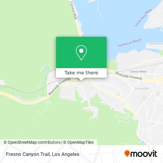 Mapa de Fresno Canyon Trail