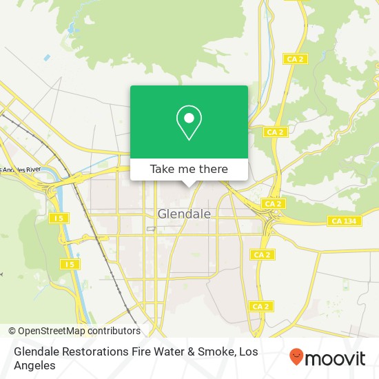 Glendale Restorations Fire Water & Smoke map