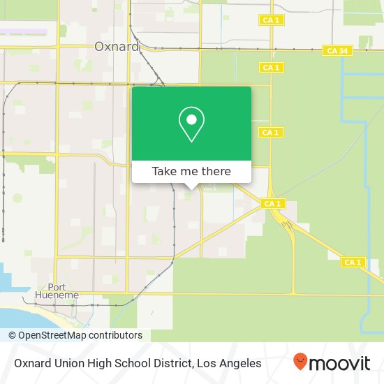 Mapa de Oxnard Union High School District