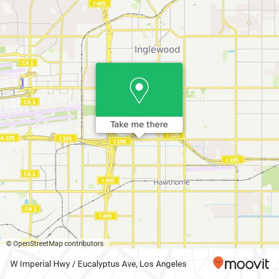 W Imperial Hwy / Eucalyptus Ave map