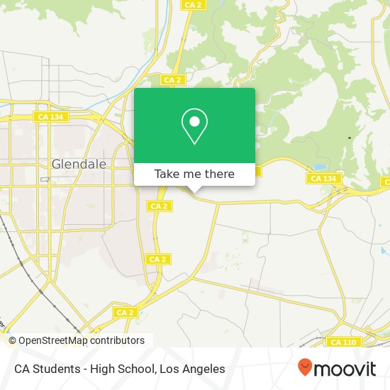 CA Students - High School map