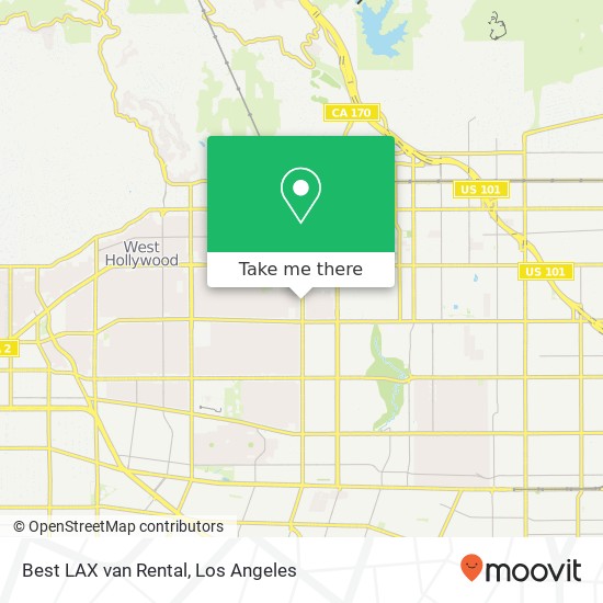 Best LAX van Rental map