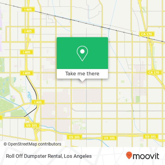 Mapa de Roll Off Dumpster Rental