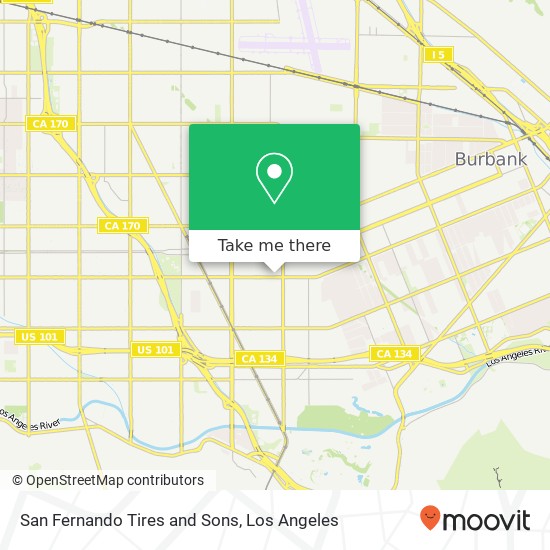 San Fernando Tires and Sons map