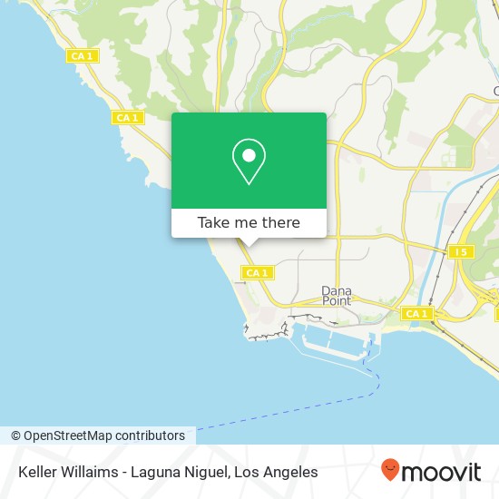 Mapa de Keller Willaims - Laguna Niguel