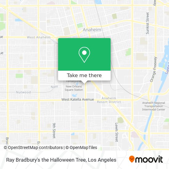 Ray Bradbury's the Halloween Tree map