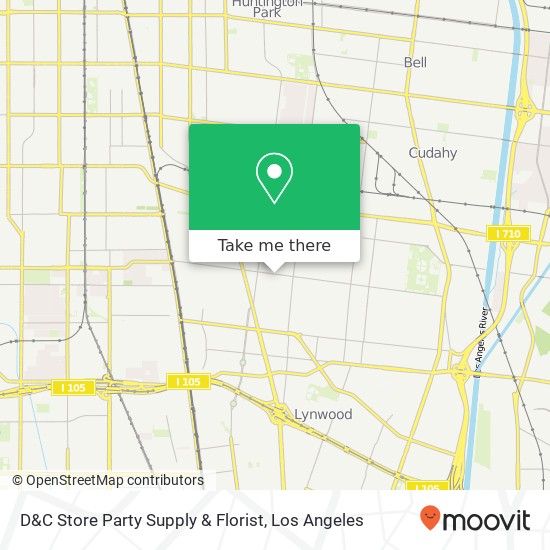 Mapa de D&C Store Party Supply & Florist