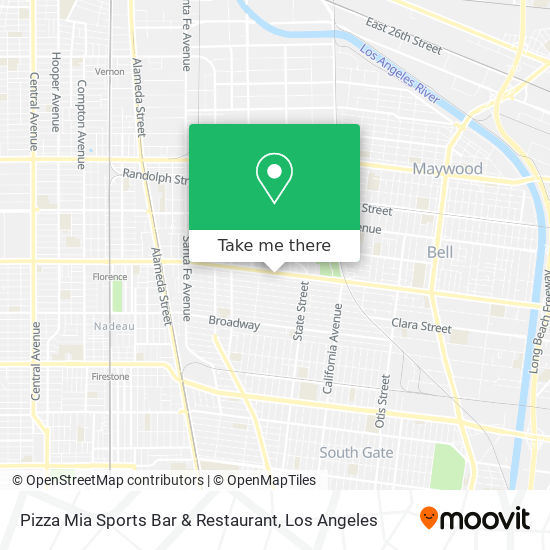 Mapa de Pizza Mia Sports Bar & Restaurant