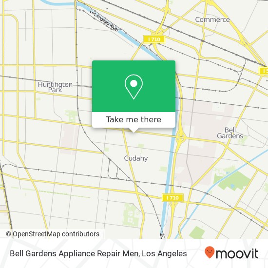 Bell Gardens Appliance Repair Men map