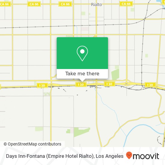 Days Inn-Fontana (Empire Hotel Rialto) map