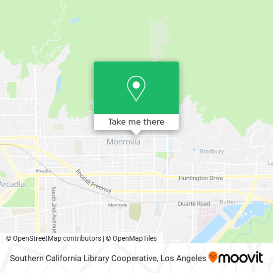 Southern California Library Cooperative map