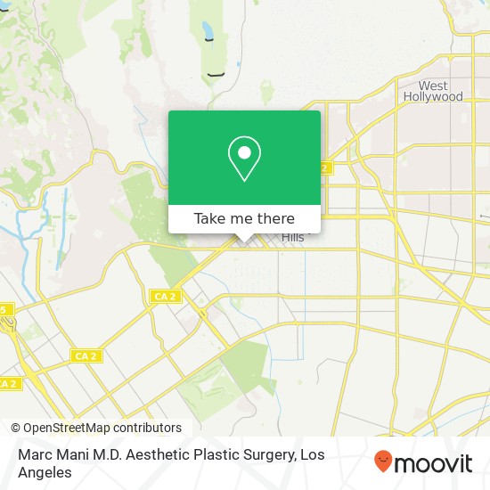 Mapa de Marc Mani M.D. Aesthetic Plastic Surgery