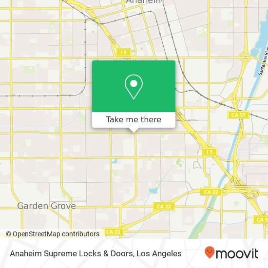 Anaheim Supreme Locks & Doors map