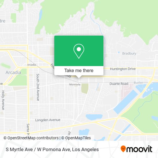 Mapa de S Myrtle Ave / W Pomona Ave