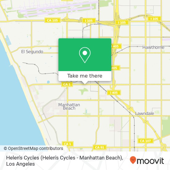 Helen's Cycles (Helen's Cycles - Manhattan Beach) map