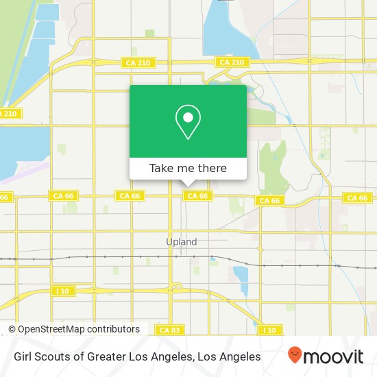 Girl Scouts of Greater Los Angeles map
