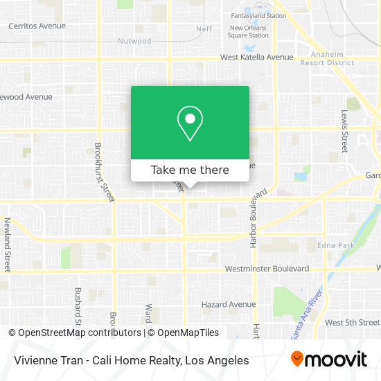 Vivienne Tran - Cali Home Realty map