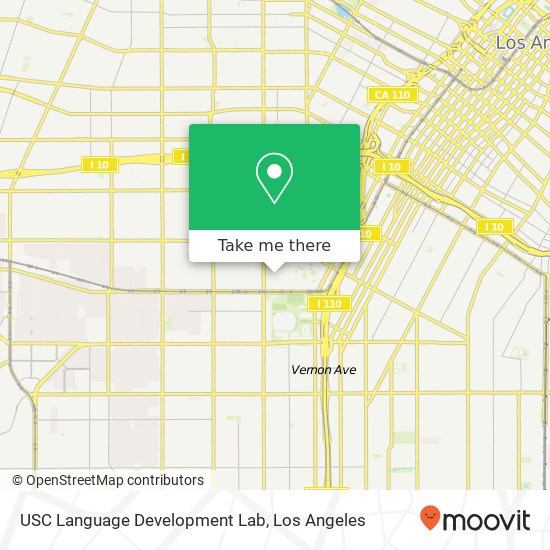 USC Language Development Lab map