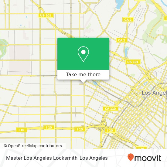 Master Los Angeles Locksmith map