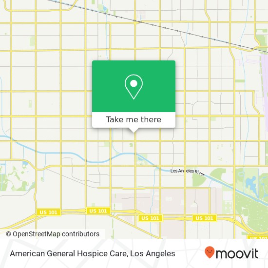 American General Hospice Care map