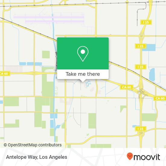 Antelope Way map