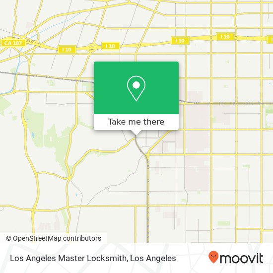 Los Angeles Master Locksmith map