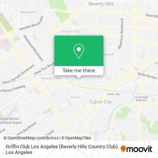Griffin Club Los Angeles (Beverly Hills Country Club) map