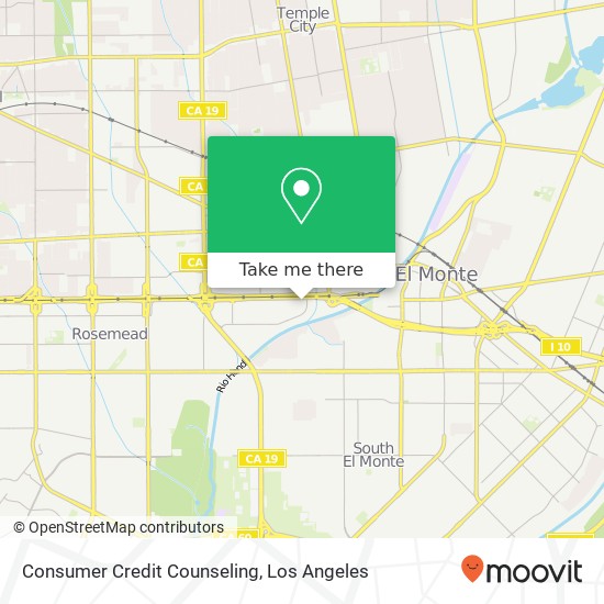 Consumer Credit Counseling map