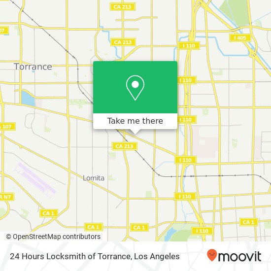 24 Hours Locksmith of Torrance map