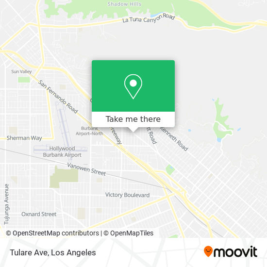 Mapa de Tulare Ave