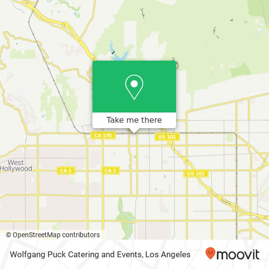 Wolfgang Puck Catering and Events map