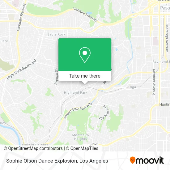 Sophie Olson Dance Explosion map