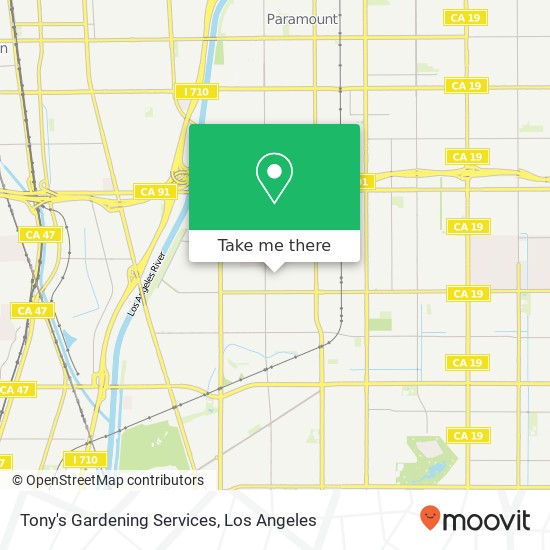 Mapa de Tony's Gardening Services