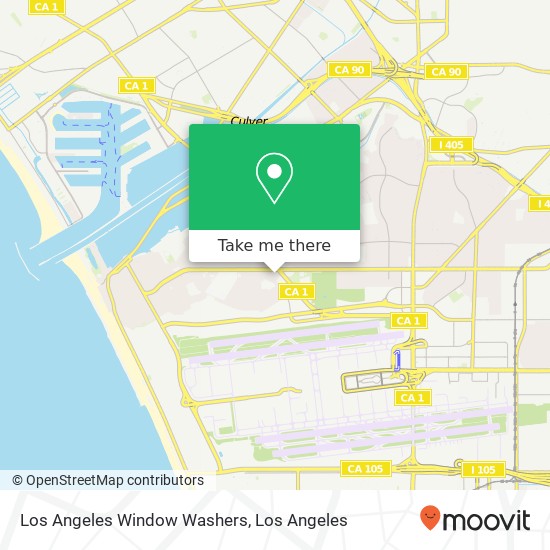 Mapa de Los Angeles Window Washers