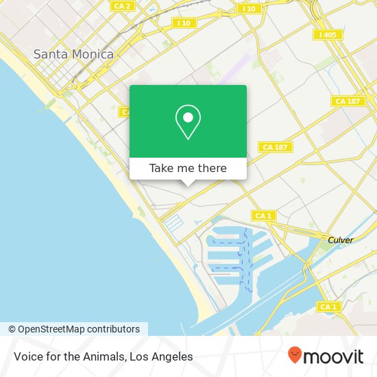 Voice for the Animals map