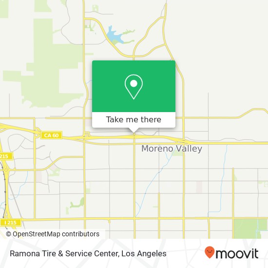 Mapa de Ramona Tire & Service Center