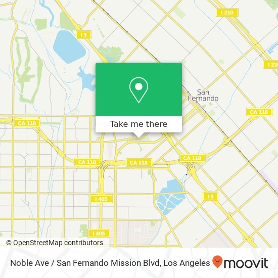 Noble Ave / San Fernando Mission Blvd map