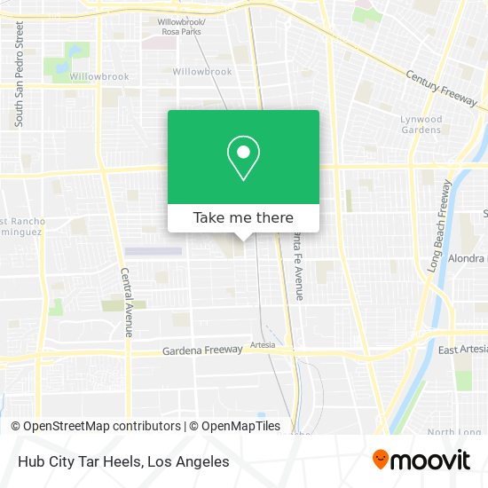 Hub City Tar Heels map