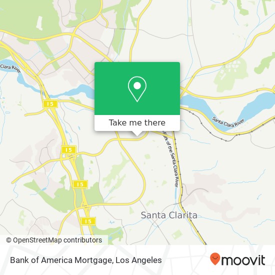 Mapa de Bank of America Mortgage